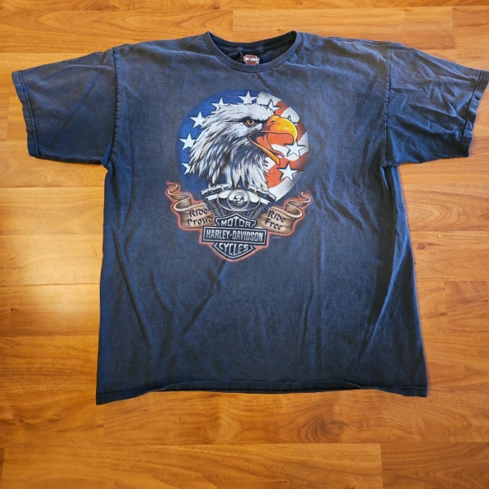 2010 Harley "Ride Proud Ride Free" Tee